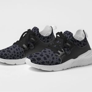 Fabletics Women’s Caheunga Performance Sneakers in White Leopard Print Size 8